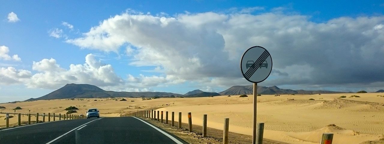 Crossing FV-1 on Fuerteventura