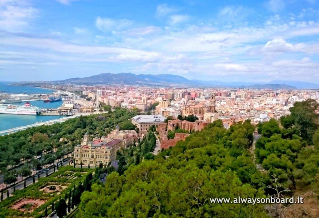 Malaga vista dall'alto