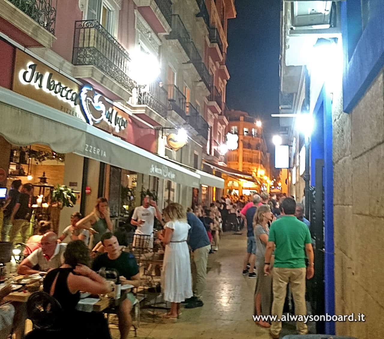 Alicante - Old Town in the evening