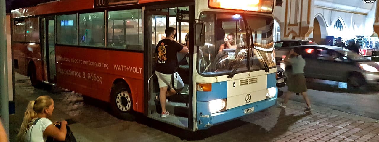 Autobus a Rodi - Come spostarsi a Rodi